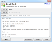 Email Task feature