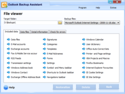 Backup file viewer
