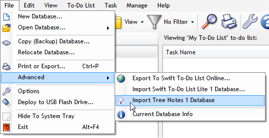 Import Tree Notes into Swift To-Do List