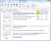 Daily To-Do List Calendar Task Manager Screenshot