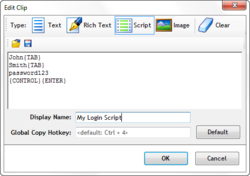 Fill forms with hotkeys, enter passwords with hotkeys, and more with FastPaste scripts