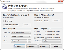 Easy & powerful print and export